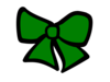 Green Cheer Bow Image
